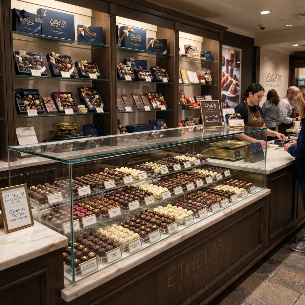 Ethel M Chocolates at Las Vegas Harry Reid Airport - Food & Drink shop